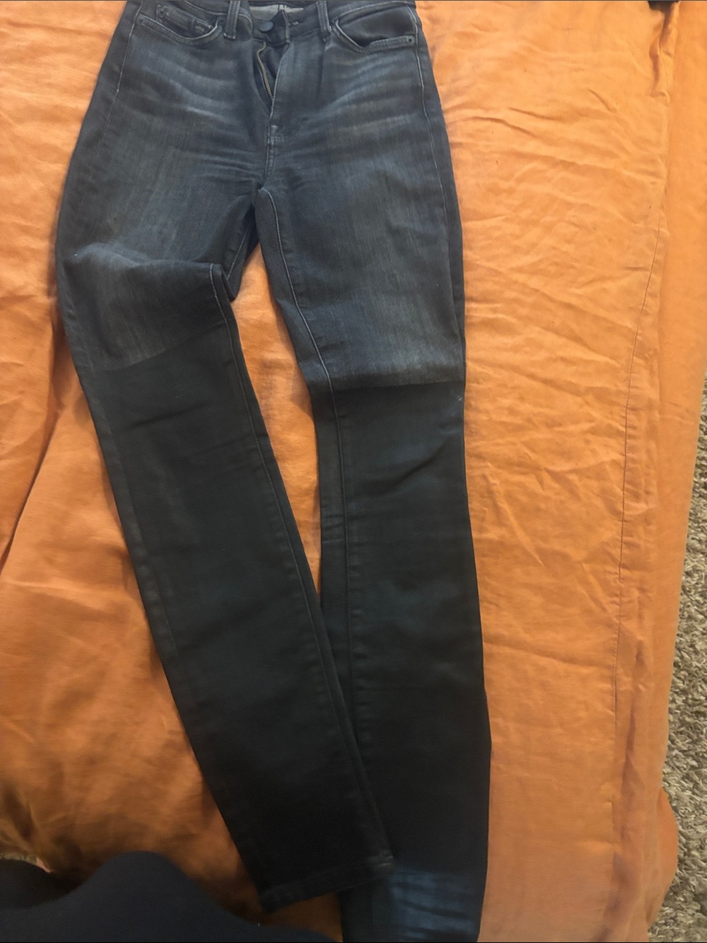 7 For All Mankind Women's Dark Indigo Skinny Jeans